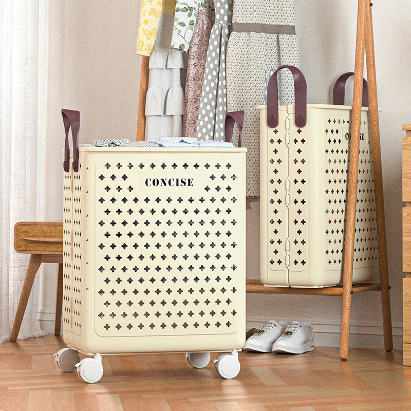 Kokkupandav ratastega kaasaskantav korv